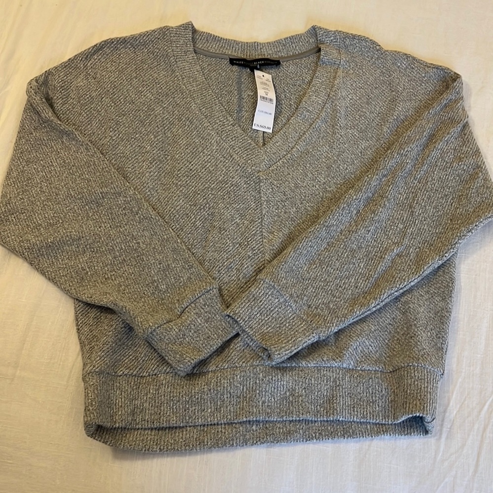 White House Black Market V Neck Sweater